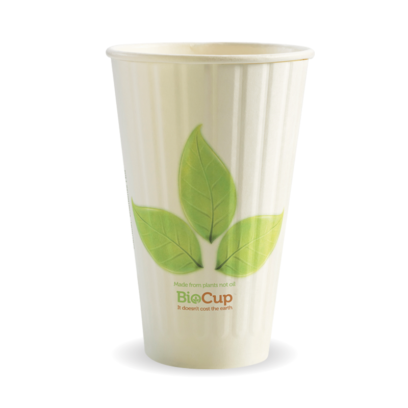 Double Wall Green Leaf BioCup